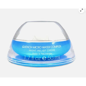 Quench Micro Water Complex Night Relief Crème 1.7 Fl Oz Paraben Free Hydrating